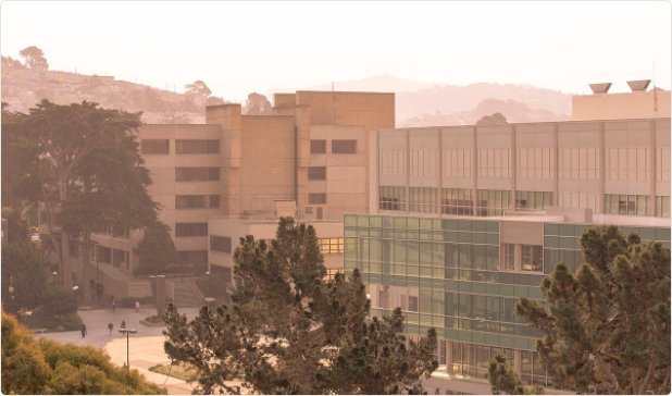 SFSU Campus with smoky air conditions